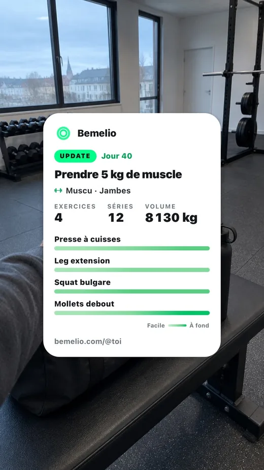 Dein Training wird zur Story zum Teilen.